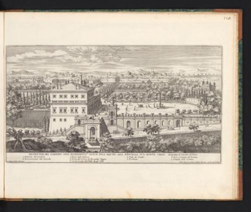 View of the garden and palace of Duke Girolamo Mattei