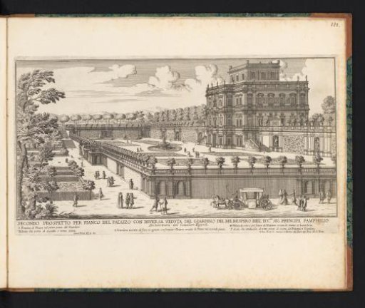 View of the Villa Doria Pamphilj and gardens in Rome