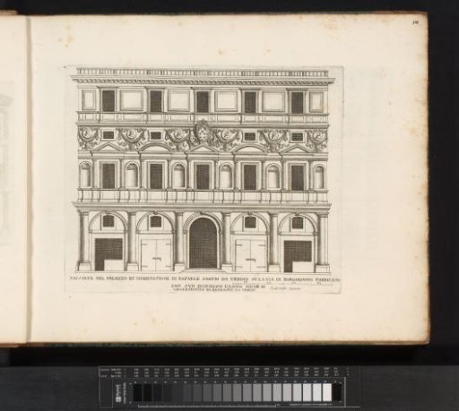 Facade of the Palazzo Branconio dell'Aquila in Rome