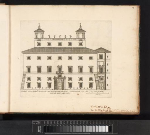 Facade of the Villa Medici in Rome