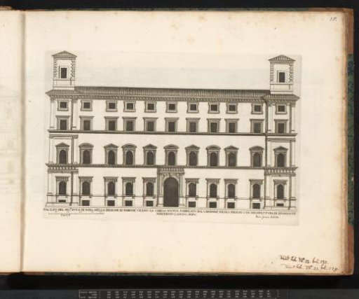 Facade of the Palazzo Sora