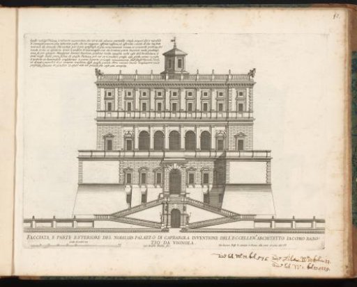 Façade of Villa Farnese at Caprarola