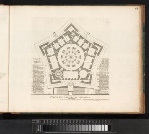 Plan of Villa Farnese at Caprarola