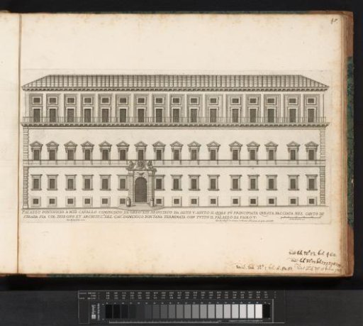 Side façade of Palazzo del Quirinale