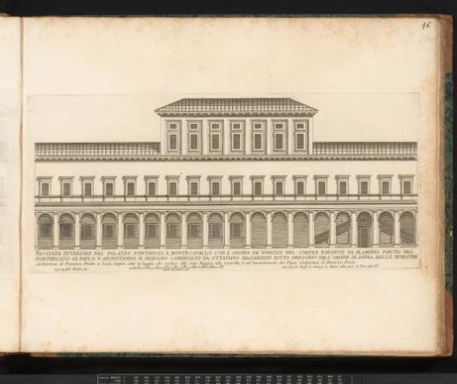 Façade of the courtyard of Palazzo del Quirinale