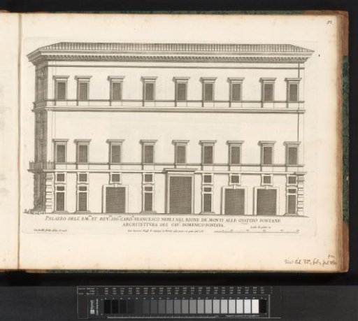 Façade of the palace of Cardinal Francesco Nerli