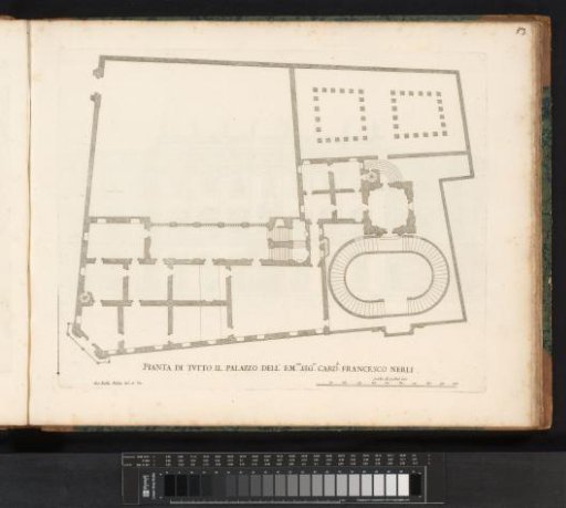 Plan of the palace of Cardinal Francesco Nerli