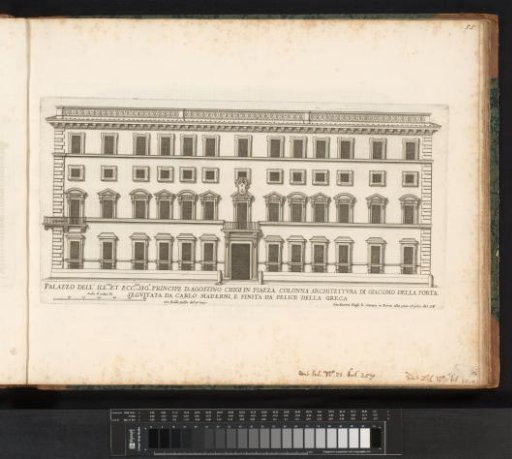 Façade of the palace of Cardinal Agostino Chigi
