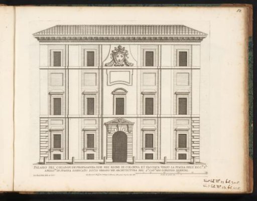 Façade of the Collegio de Propaganda Fide