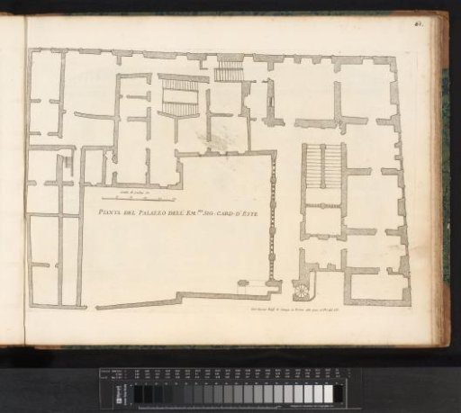 Plan of the palace of Cardinal d'Este