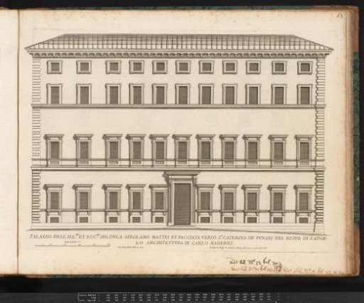 Façade of the Palace of Duke Mattei