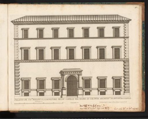 Façade of Palazzo Millini
