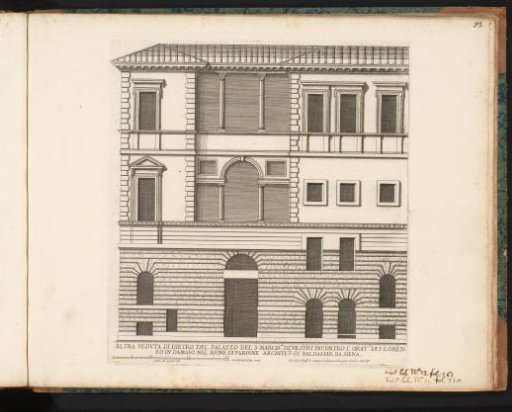 Rear facade of the palace of Marquis Silvestri
