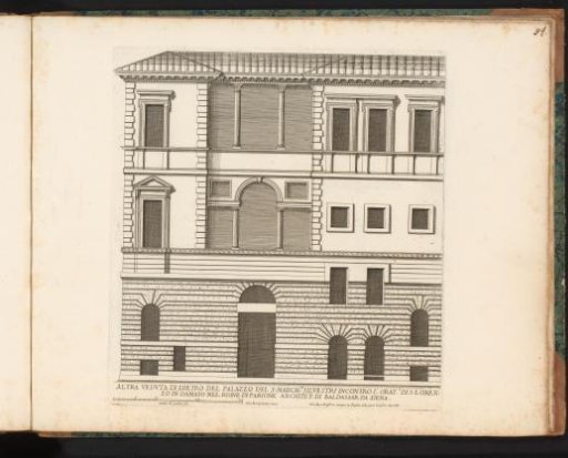 Rear facade of the palace of Marquis Silvestri