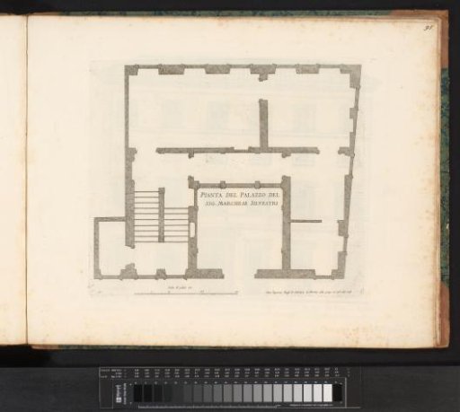 Plan of the palace of Marquis Silvestri