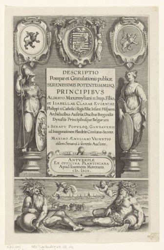 Frame with Minerva and a Female Personification