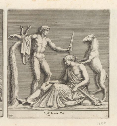 Man with a Dagger and a Woman