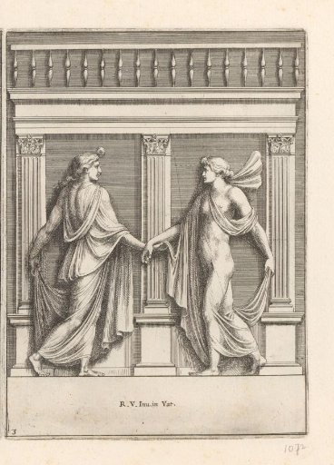 Two dancing figures