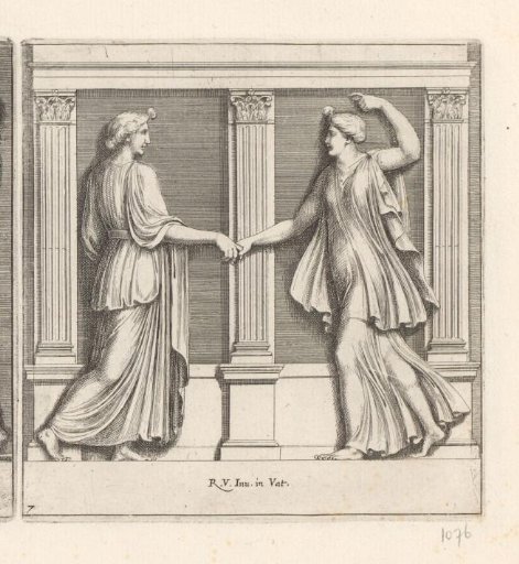 Two dancing figures
