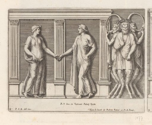 Two dancing figures