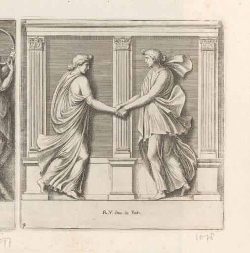 Two dancing figures