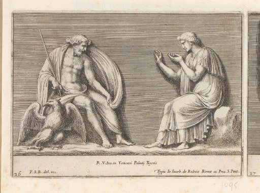 Jupiter and a female figure