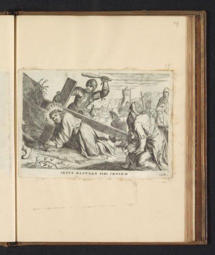 Christ falls under the cross