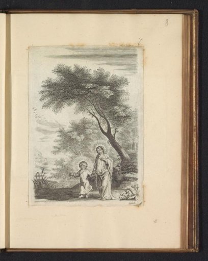 Mary walking with the Christ Child