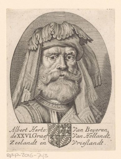 Portrait of Albert of Bavaria, Count of Holland, Hainaut and Zeeland