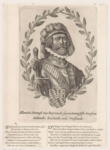 Portrait of Albert of Bavaria, Count of Holland, Hainaut and Zeeland