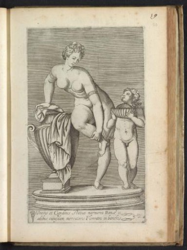 Sculpture of Venus and Amor