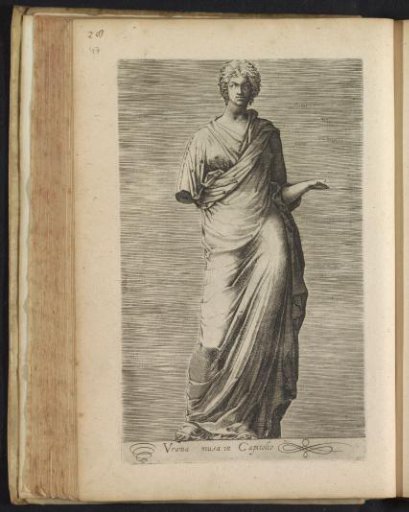 Sculpture of Urania, muse of astronomy