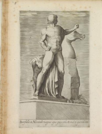 Sculpture of One of the Dioscuri on the Quirinal in Rome