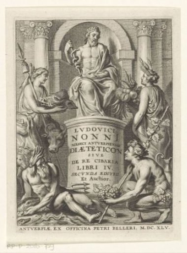 Allegorical representation with Asclepius