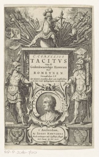 Mars and portrait of Tacitus