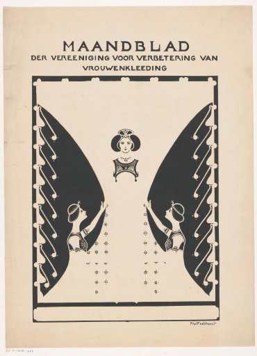 Cover design for: Monthly Journal of the Association for the Improvement of Women's Clothing, c. 1901-1909