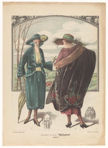 Supplement to No. of "La Mode Nationale" Paris, nos. 3 and 4