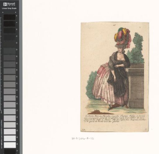 Gallery of French Fashion and Costumes, no. 15, copy after L. 63: The Little Mother at the Rendezvous of the Champs-Élysées (...)