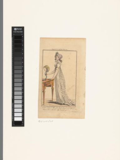Magazine of Female Fashions of London and Paris, Paris Dress. Handkerchief-shawl (...)