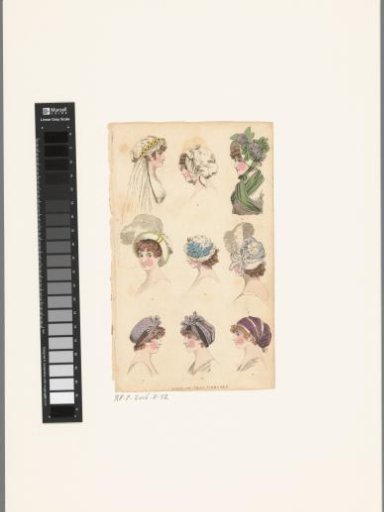 Magazine of Female Fashions of London and Paris, London Head Dresses
