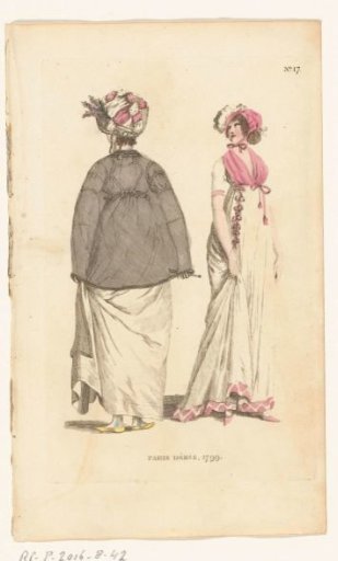 Magazine of Female Fashions of London and Paris, No. 17. Paris Dress, 1799