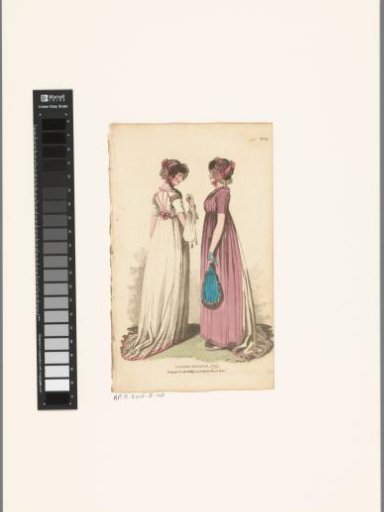 Magazine of Female Fashions of London and Paris, No. 21. London Dresses, 1799