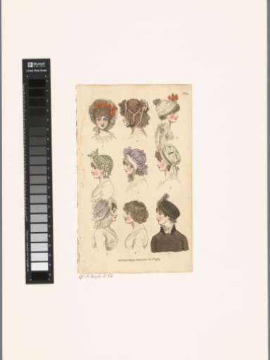 Magazine of Female Fashions of London and Paris, No. 20: London Head Dresses, Oct. 1799