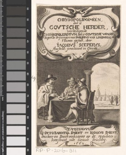 Three men at a table