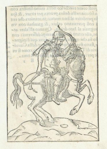 Rider with bow and arrow