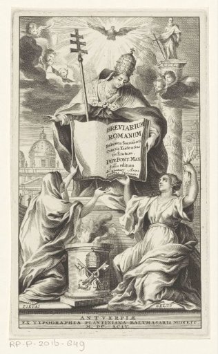 Allegorical Representation with the Catholic Church, Piety and Zeal