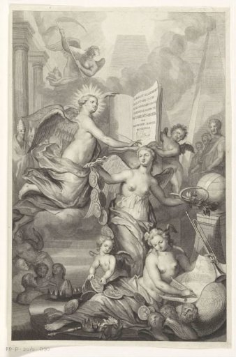 Allegorical Representation with Fame, Eternity and the Art of Writing