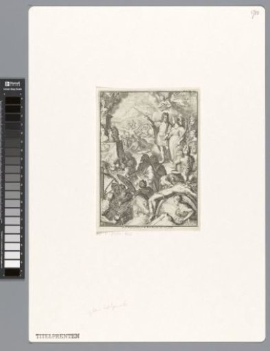 Stadtholder William III and Mary Stuart among mythical figures
