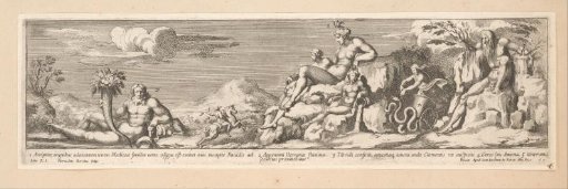 Allegory of the route between Rome and Florence