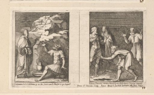 Pope Sylvester heals Constantine and Saint Helena finds the True Cross